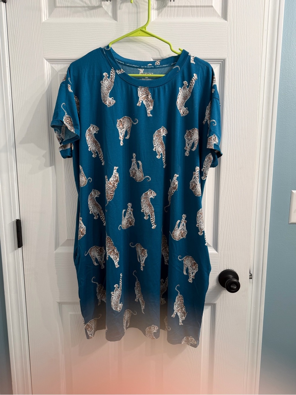 Joyspun Dreamy Soft Collection Tiger Print Sleep Dress L-XL